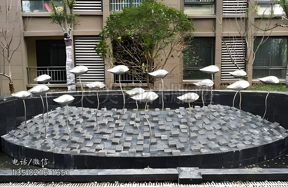 不銹鋼鍛造小魚群雕塑擺件