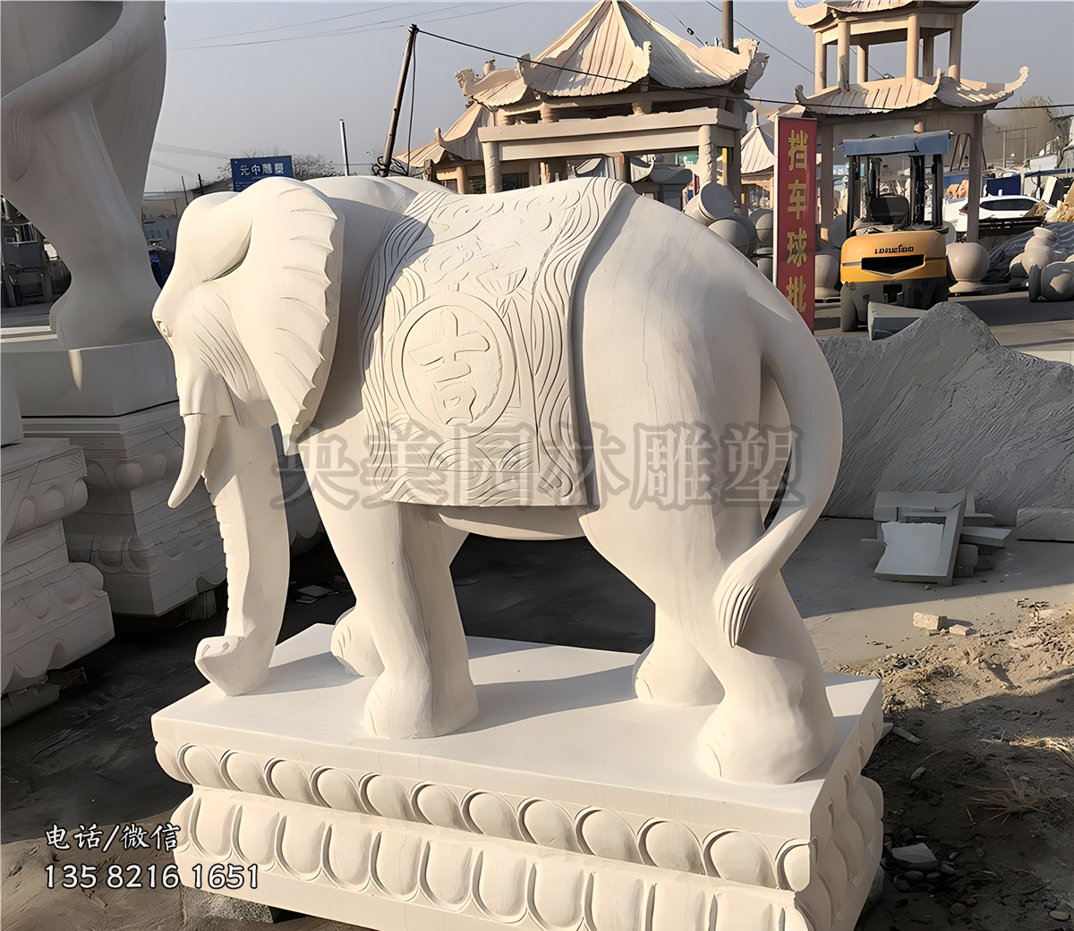 吉象大理石石雕