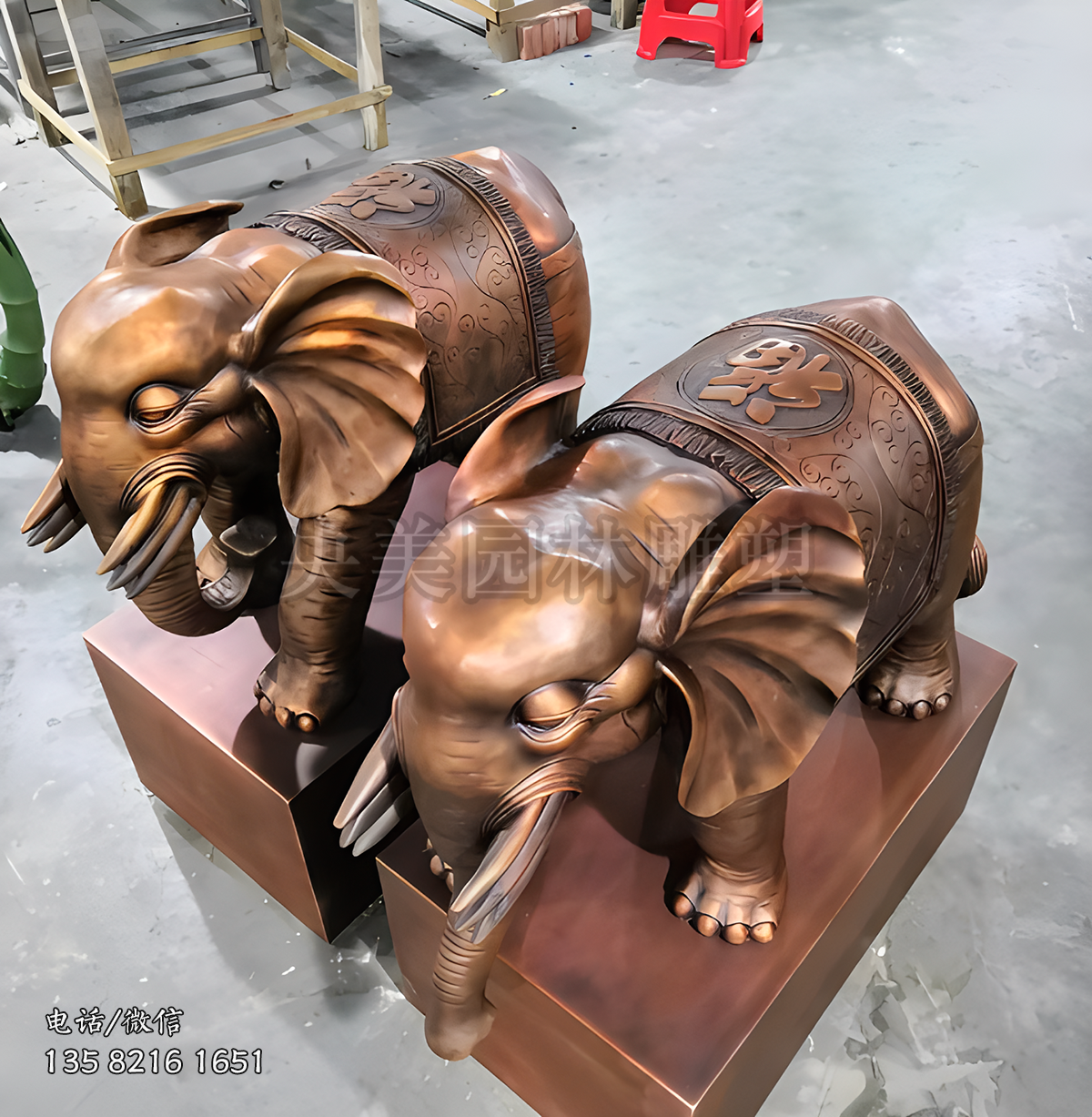 福象銅雕大象雕塑