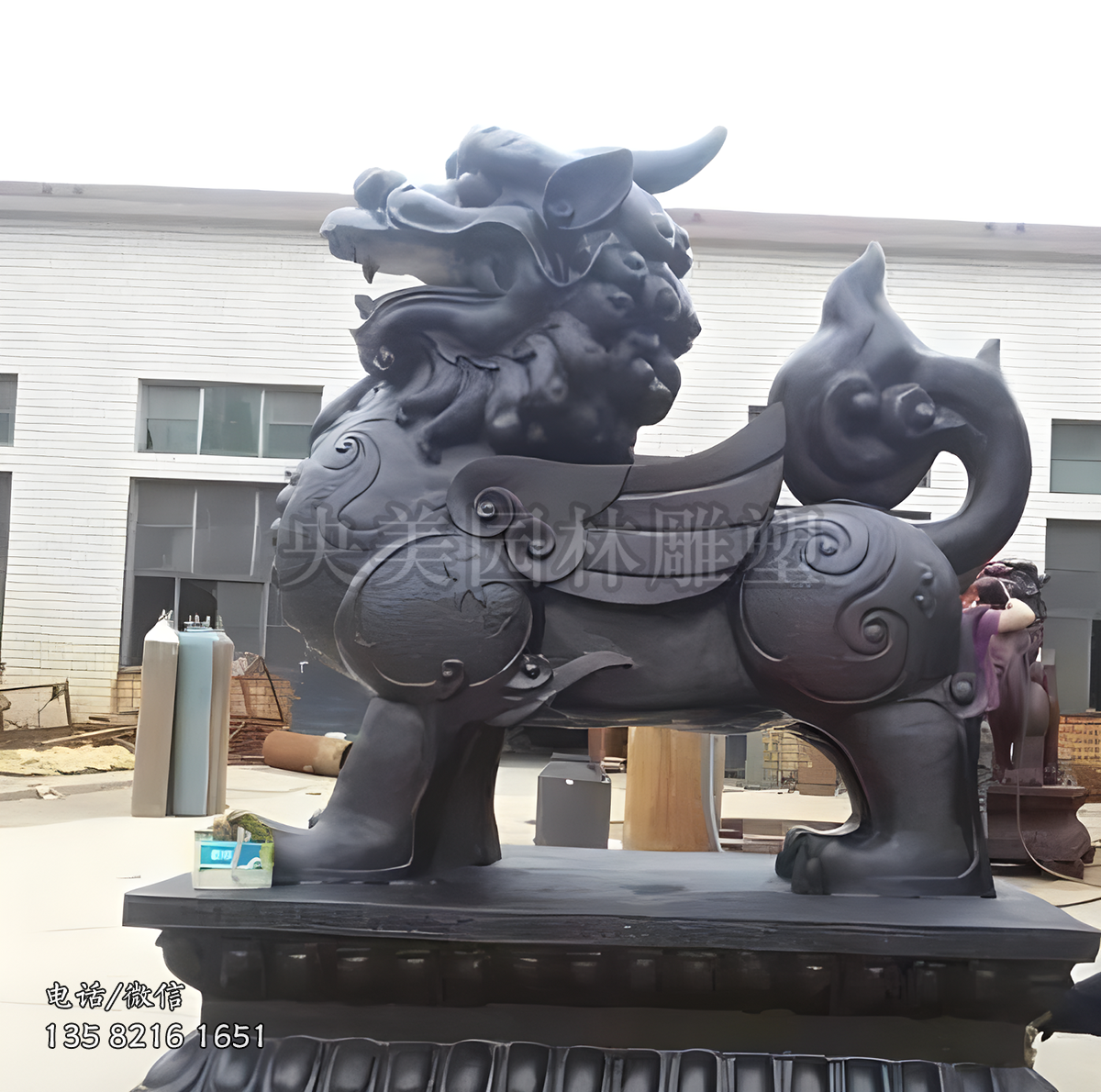 大門納福招財貔貅銅雕