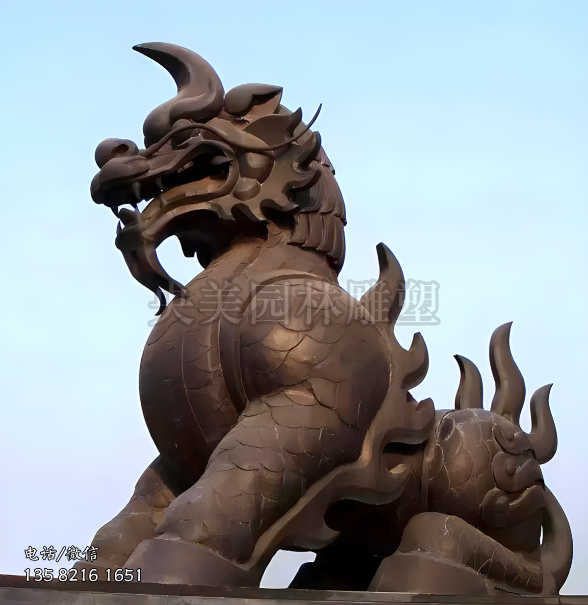 明辨是非獬豸銅雕塑