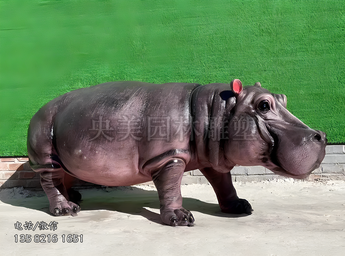玻璃鋼仿真河馬仿真動(dòng)物雕塑