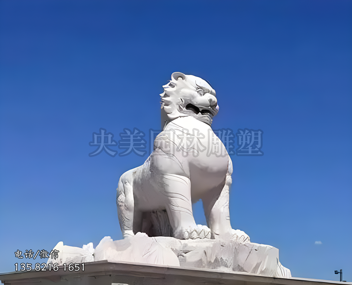 白虎大型景觀石雕