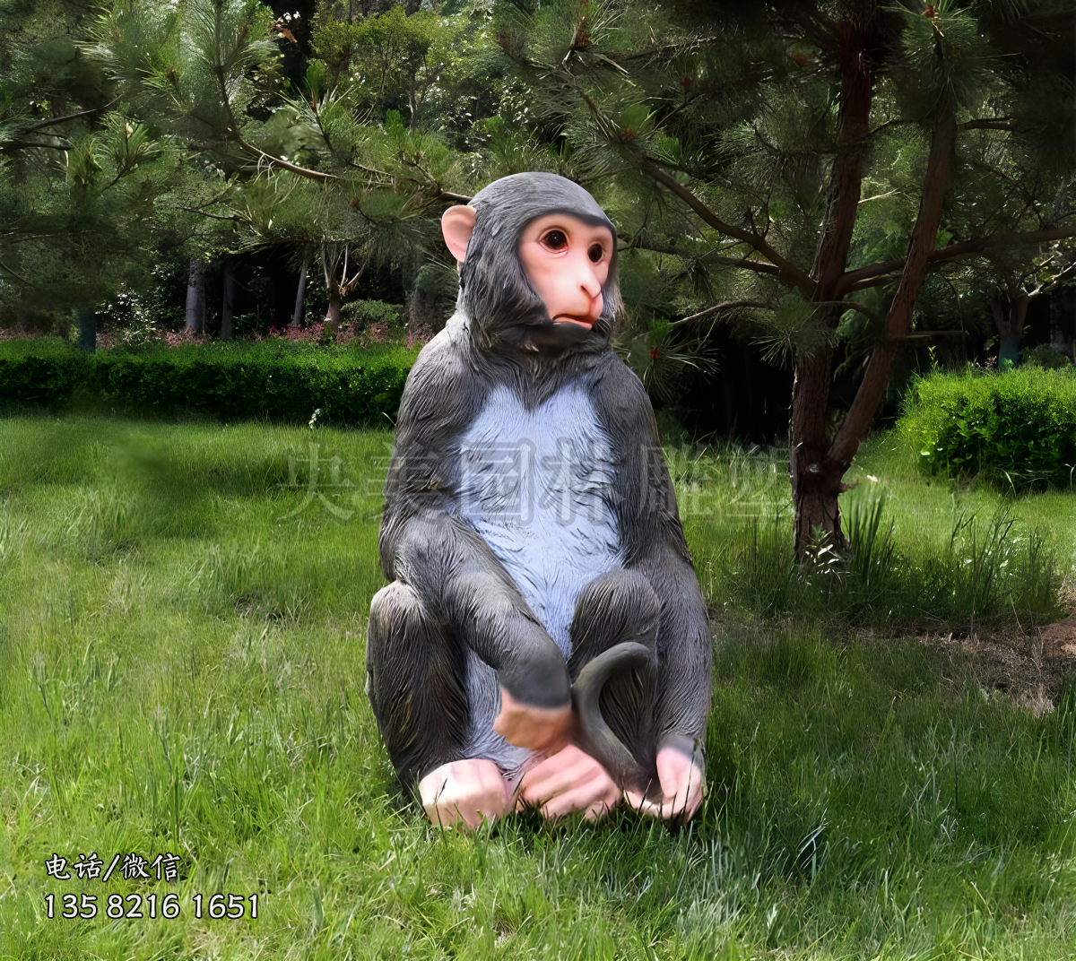 玻璃鋼猴子仿真猴子雕塑