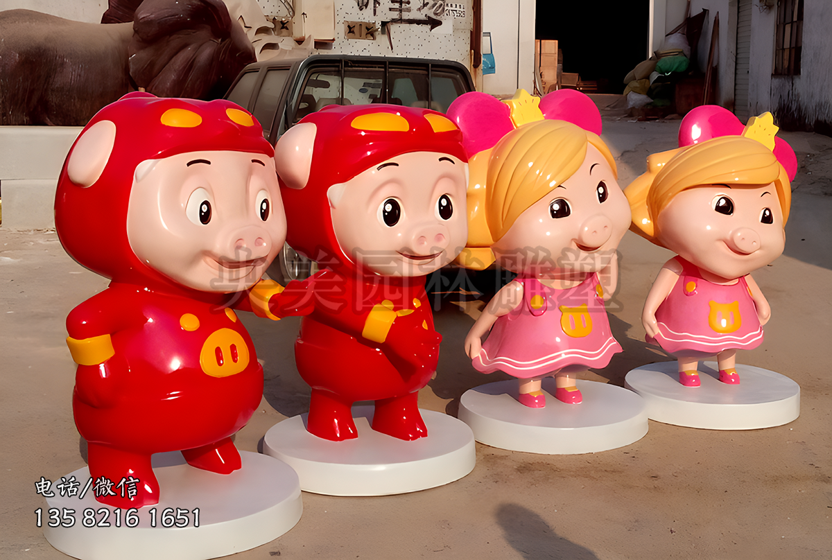 《豬豬俠》動(dòng)漫人物雕塑