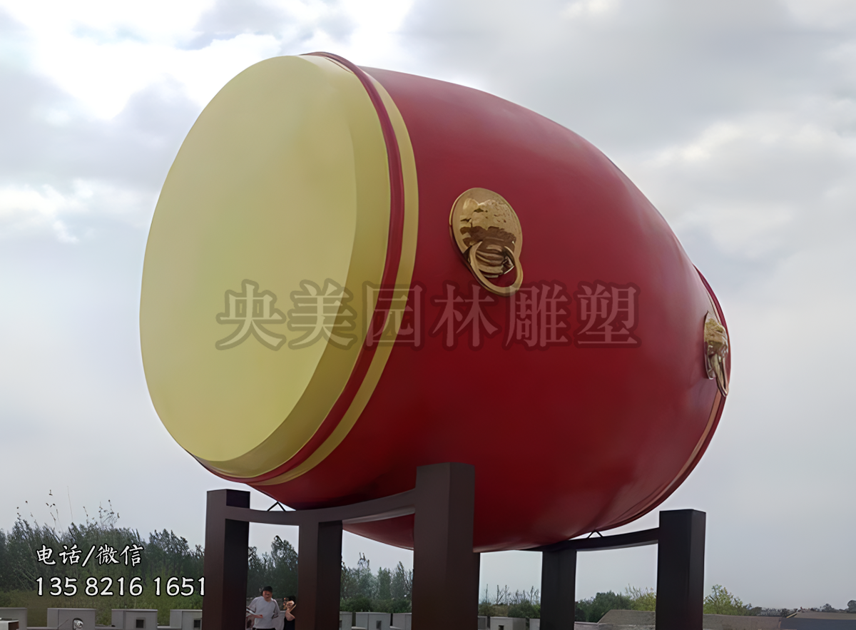 大型玻璃鋼鼓雕塑