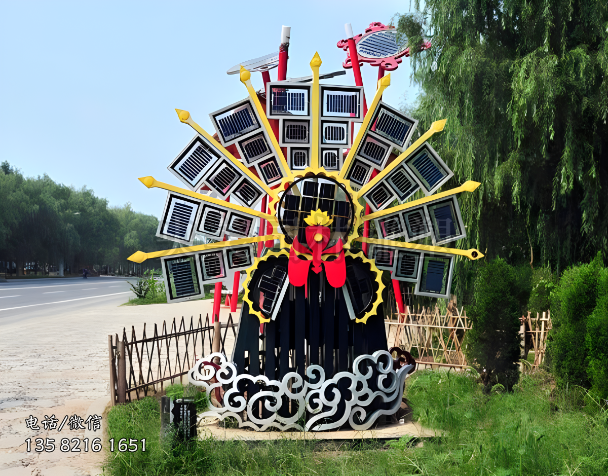 戲曲臉譜造型雕塑