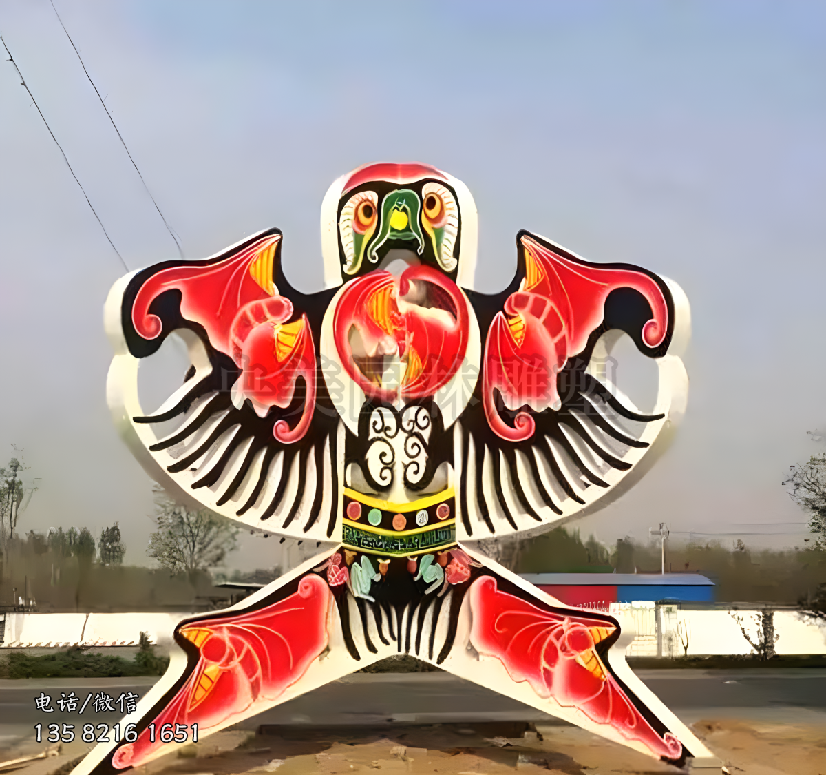 不銹鋼風箏三維立體風箏雕塑