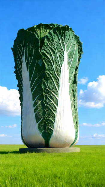 玻璃鋼仿真白菜雕塑 (5)