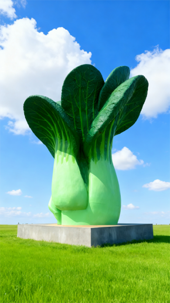 玻璃鋼仿真油菜雕塑