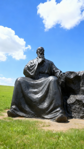 玻璃鋼仿銅扁鵲雕塑