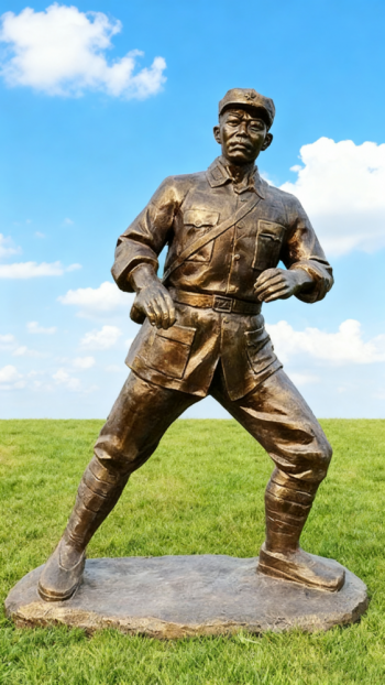 玻璃鋼仿銅紅軍雕塑 (60)