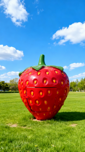 玻璃鋼仿真草莓雕塑 (14)