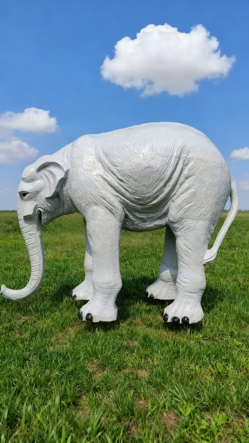 玻璃鋼仿真大象雕塑 (2)