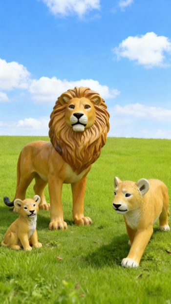 玻璃鋼仿真獅子雕塑 (22)