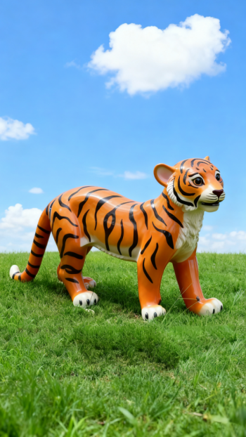 玻璃鋼仿真老虎雕塑 (14)