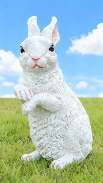 玻璃鋼仿真兔子雕塑