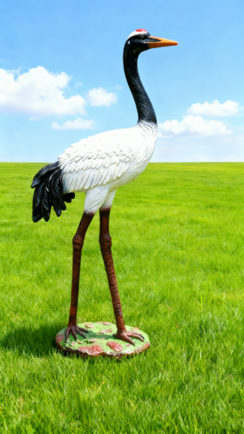 玻璃鋼仿真仙鶴雕塑 (15)