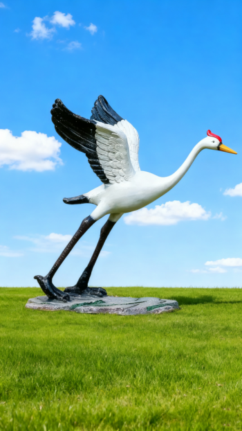 玻璃鋼仿真仙鶴雕塑 (18)