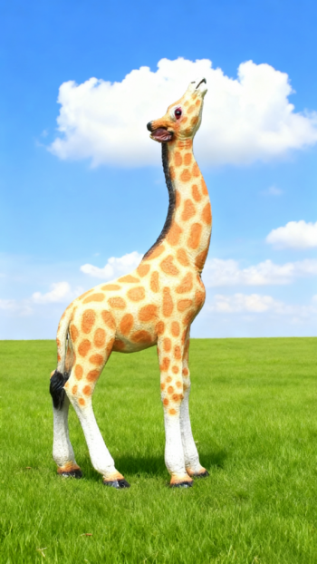 玻璃鋼仿真長(zhǎng)頸鹿雕塑 (8)