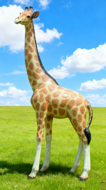 玻璃鋼仿真長頸鹿雕塑 (12)