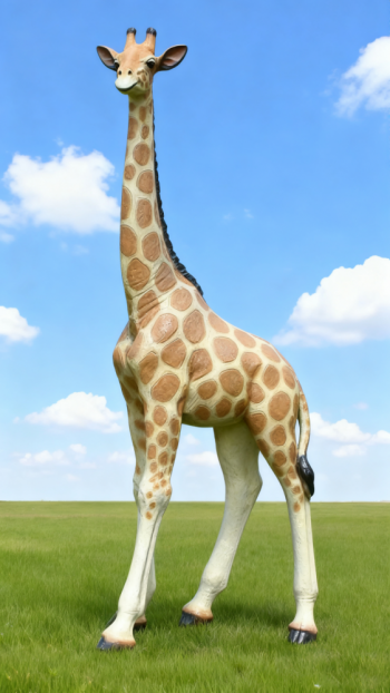 玻璃鋼仿真長頸鹿雕塑 (13)