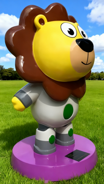 玻璃鋼卡通獅子雕塑 (18)