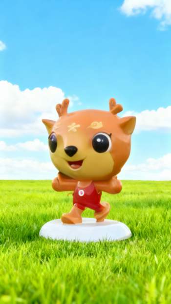 玻璃鋼卡通小鹿雕塑 (10)