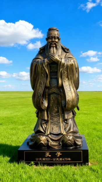 玻璃鋼孔子雕塑 (6)