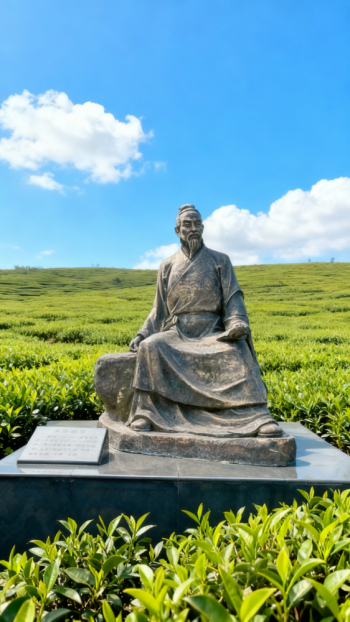 玻璃鋼陸羽雕塑