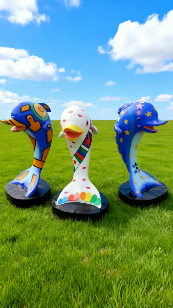 玻璃鋼海豚雕塑 (24)