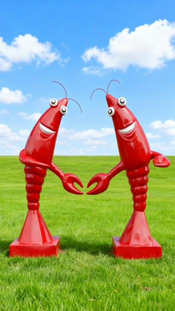 玻璃鋼龍蝦雕塑 (3)