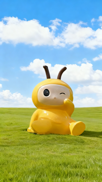 玻璃鋼卡通蜜蜂雕塑 (18)