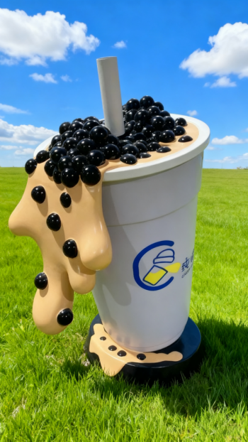 玻璃鋼仿真奶茶杯雕塑 (28)