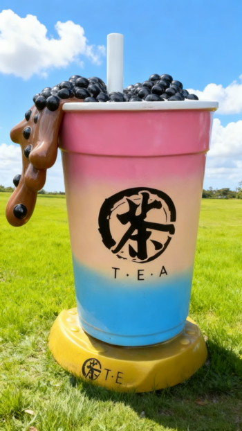 玻璃鋼仿真奶茶杯雕塑 (31)