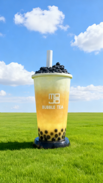 玻璃鋼仿真奶茶杯雕塑 (32)