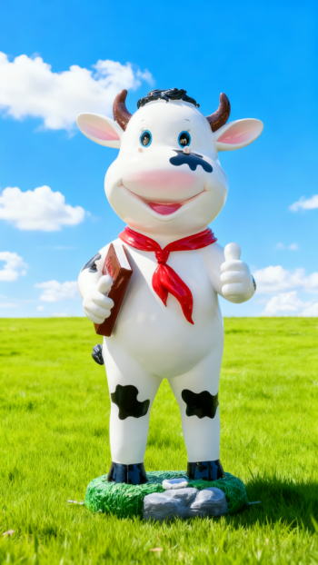 玻璃鋼奶牛雕塑 (6)