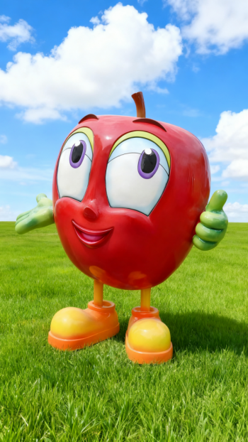 玻璃鋼蘋果雕塑 (17)