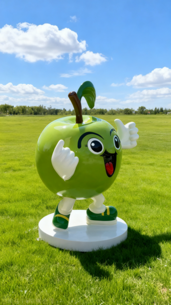 玻璃鋼蘋果雕塑 (22)