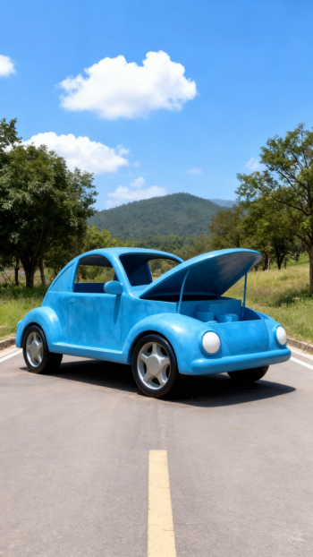 玻璃鋼汽車雕塑 (10)