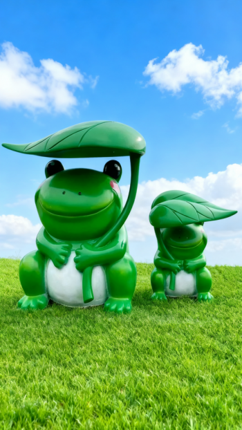 玻璃鋼青蛙雕塑 (6)