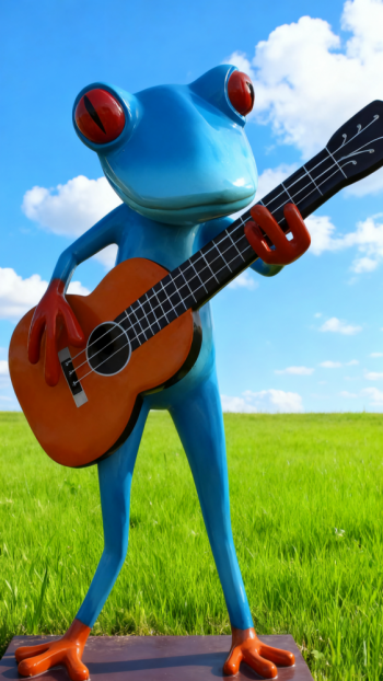 玻璃鋼青蛙雕塑 (11)