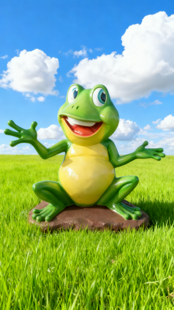 玻璃鋼青蛙雕塑 (18)