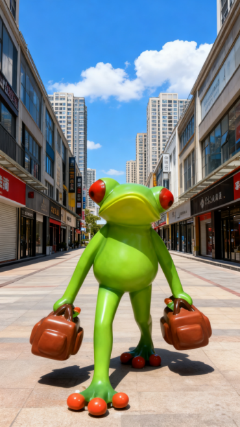 玻璃鋼青蛙雕塑 (21)