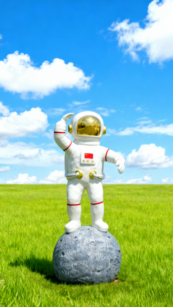 玻璃鋼太空人雕塑 (3)