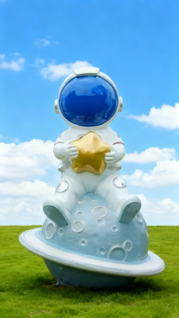 玻璃鋼太空人雕塑 (19)