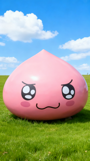 玻璃鋼桃子雕塑 (3)