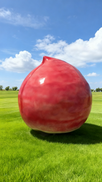 玻璃鋼桃子雕塑 (7)