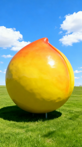 玻璃鋼桃子雕塑 (12)