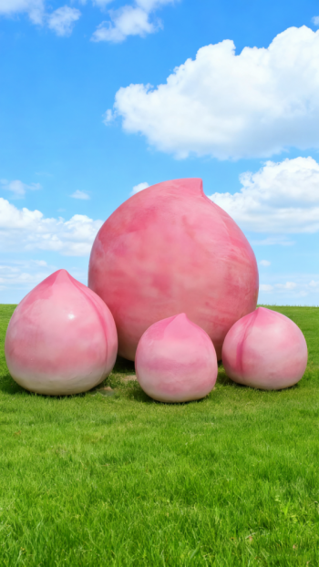 玻璃鋼桃子雕塑 (14)